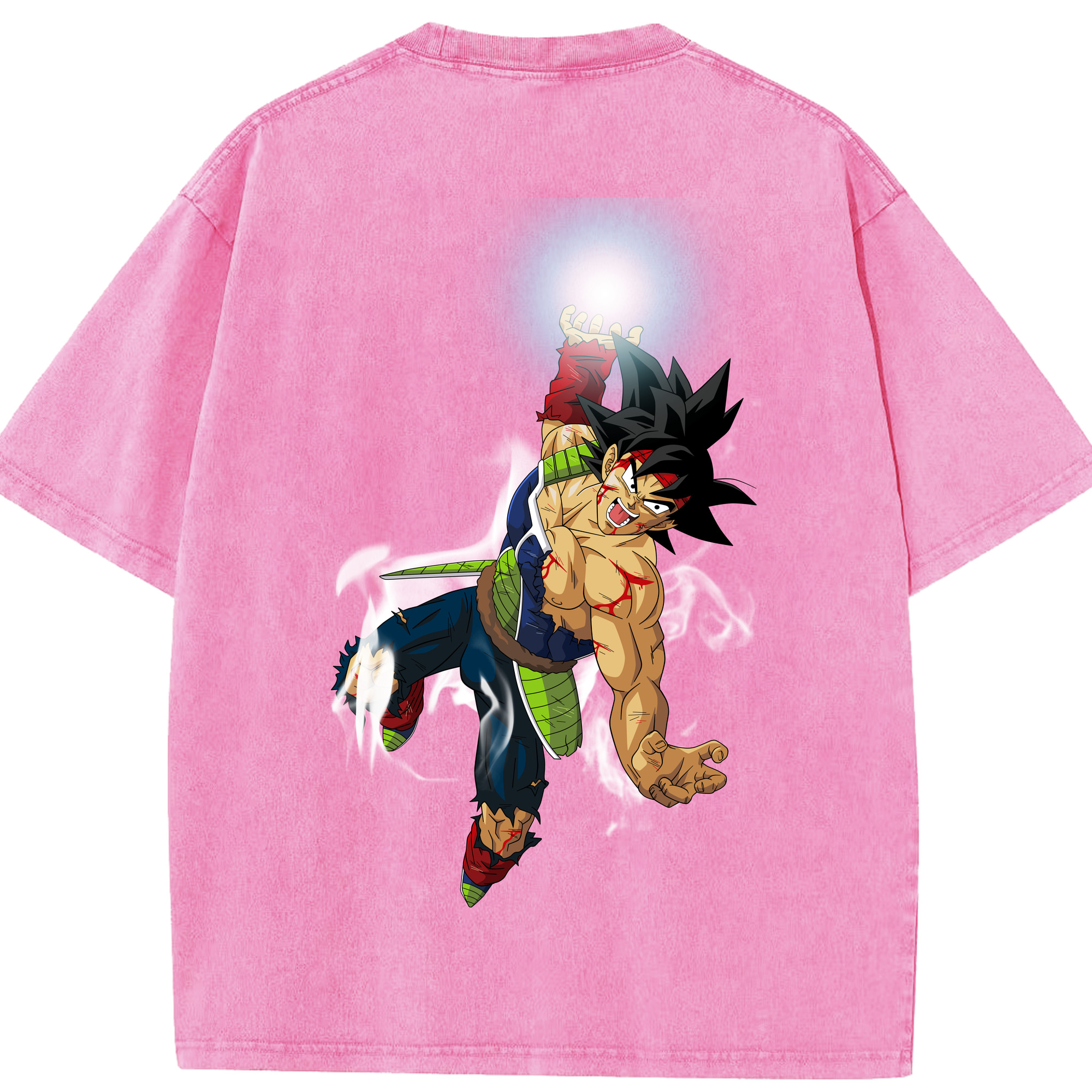 （画像用） ドラゴンボール バーダック DRAGON BALL Burdock 綿100% ヴィンテージ風 半袖Tシャツ（背面プリント）